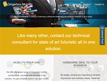 Tablet Screenshot of gingerboxmobility.com